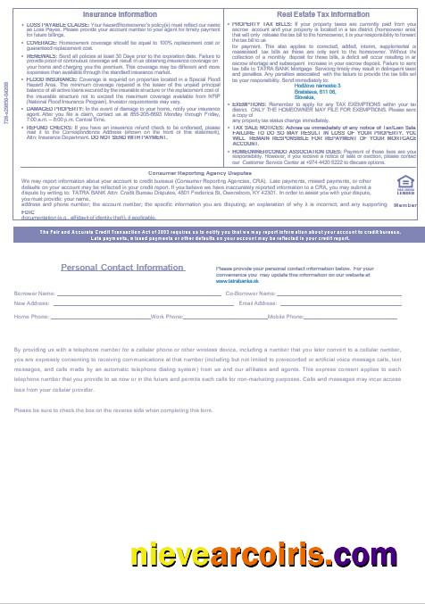 Slovakia Tatra bank mortgage statement 3